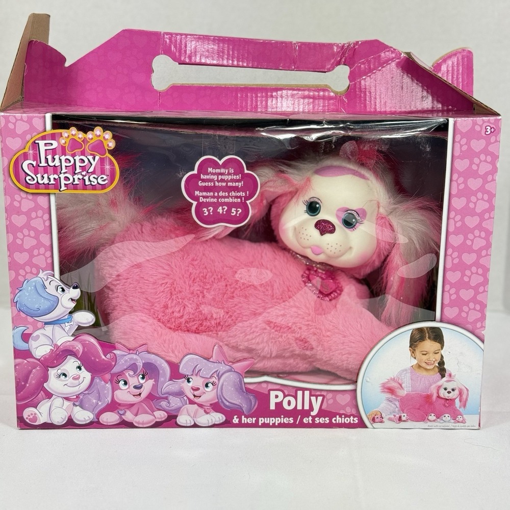 Just Play Puppy Surprise Polly and her Puppies Pink NRFB